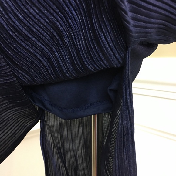 New York company pleated Belted Sleeveless midi - Picture 4 of 7